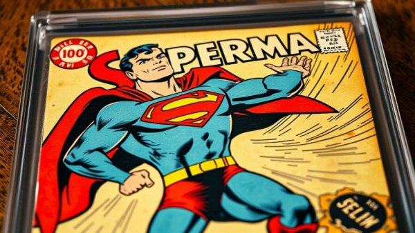 Most expensive comic book ever sold: Vintage Superman comic cover.