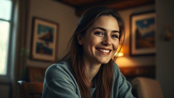 Free Speech Controversy Dasha Nekrasova, woman smiling indoors