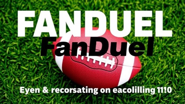 FanDuel Promo Code Sunday Night Football offer on a football graphic.