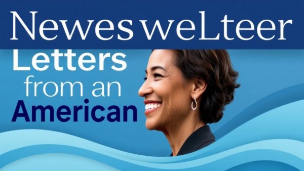 Newsletter 'Letters from an American' promoting political history analysis.