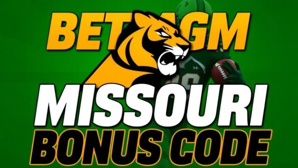 BetMGM Missouri Bonus Code promo with dynamic design.