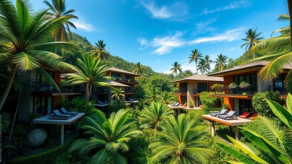 Ritz-Carlton Reserve Siari Mexico villas amid lush greenery.