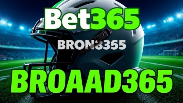 Bet365 Bonus Code BROAD365 with football helmet and logo.
