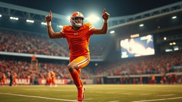 NFL player celebrating touchdown in vibrant stadium - NFL Week 13 Power Rankings.
