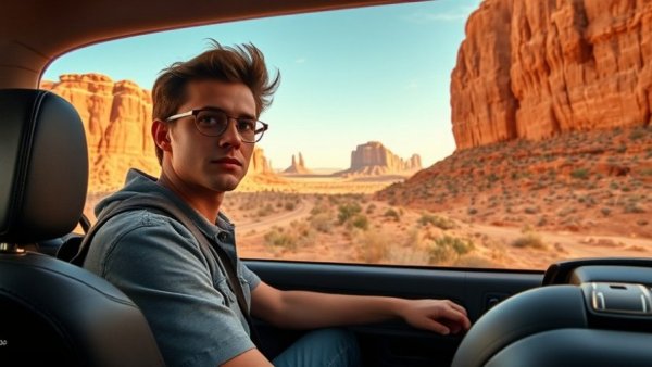 Exploring US national parks by car with scenic rock formations, 2026 trip.