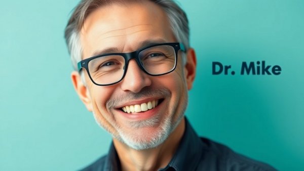 Friendly male portrait next to 'Ask Dr. Mike' text, find the right primary care physician.