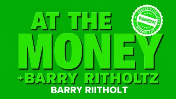 Bold green text graphic design with 'At The Money' and 'Barry Ritholtz'.