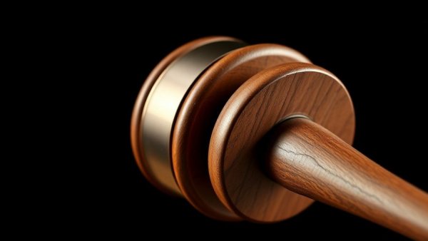 Close-up of judge's gavel representing Bucks County murder case.