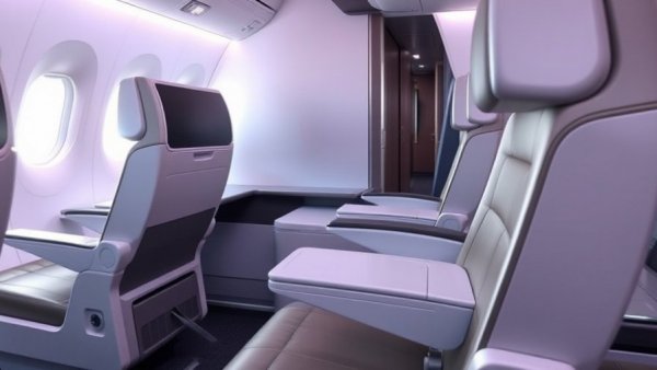 Luxurious business class seat on American Airlines Airbus A321XLR