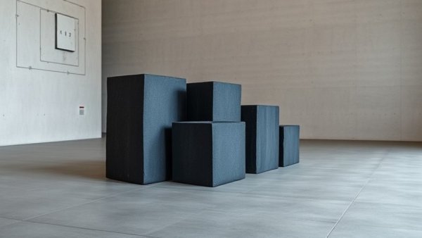 Abstract geometric sculpture by Aldrich Decennial Connecticut artists.