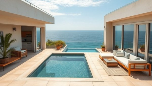 Kahu Beach House terrace in Los Órganos with ocean view