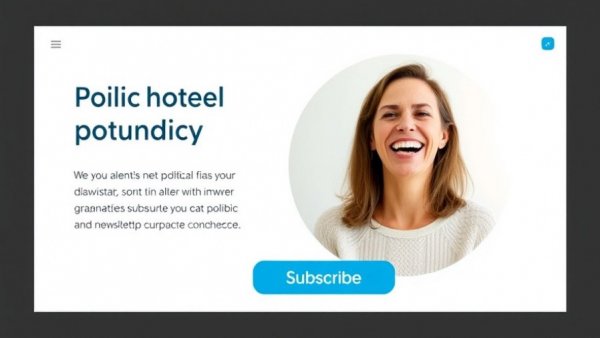 Newsletter banner promoting political history with subscribe option.