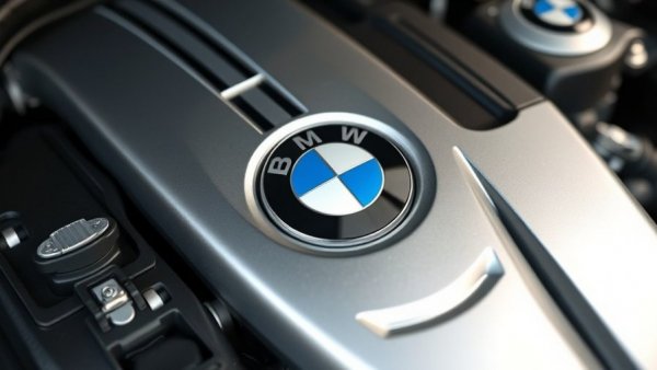 Detailed close-up of BMW V12 engine components.