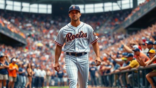 Dynamic baseball scene with Bo Bichette at Met game, thriving crowd.
