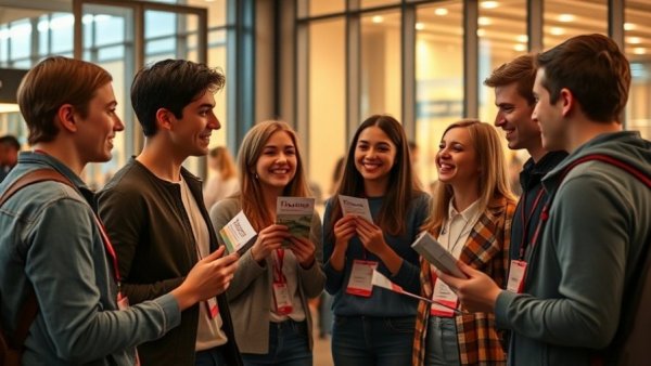 People discussing volunteer opportunities in Philadelphia event.