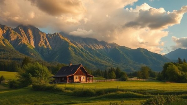 Franschhoek wine destination farmhouse with mountain backdrop.