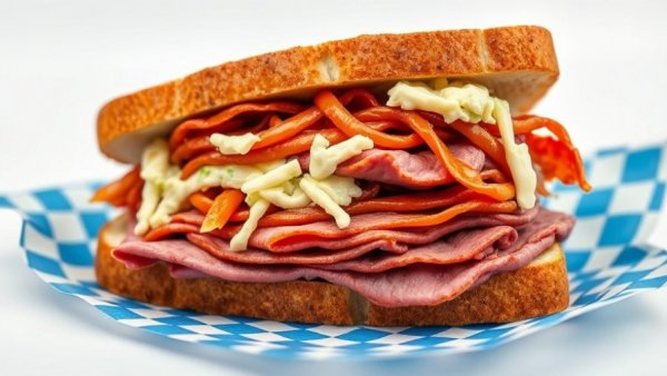 Best sandwiches in New York City: Pastrami masterpiece.