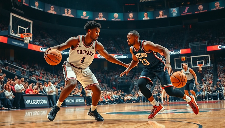 Basketball player in action during Sixers game, intense focus.