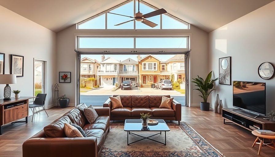 Venice Beach Airbnb interior with open-air living area and natural light.