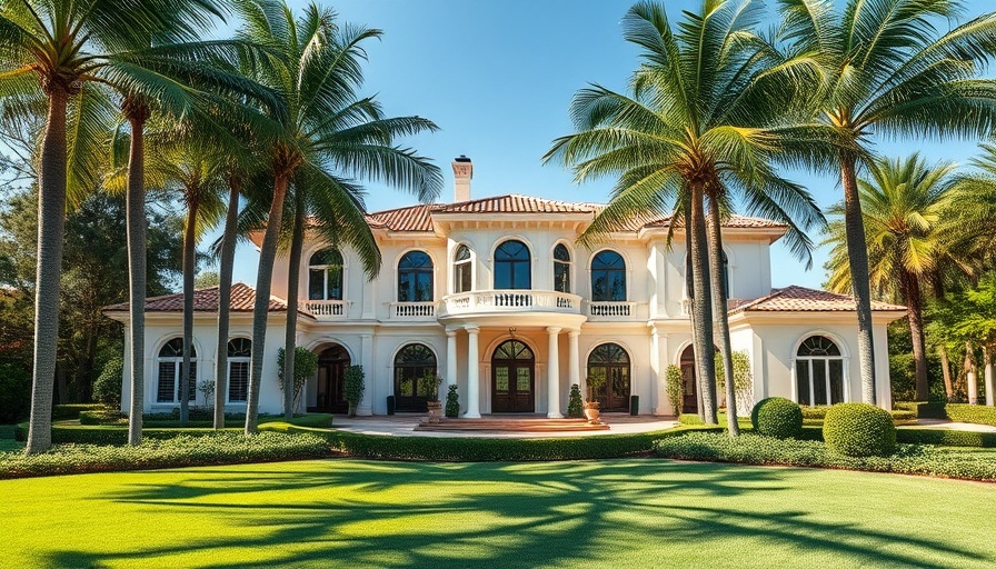 Maguire Foundation CEO's Palm Beach mansion with elegant architecture.