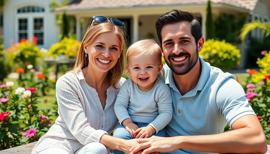 Happy family portrait in a garden setting, how I became a wife