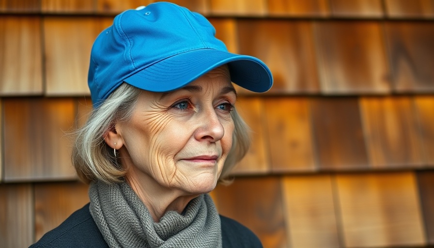 Middle-aged woman in blue cap, Elon Musk NPC rhetoric theme