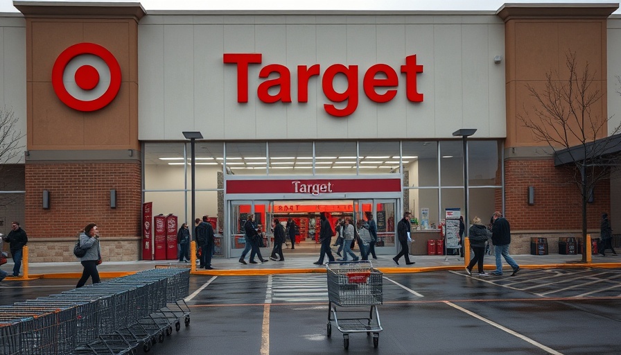 Target storefront during Circle Week discounts with entrance and signage.
