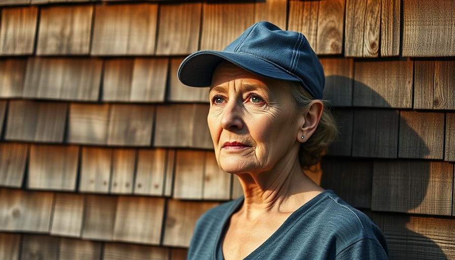 Thoughtful woman in blue cap, representing Political Discourse in America.
