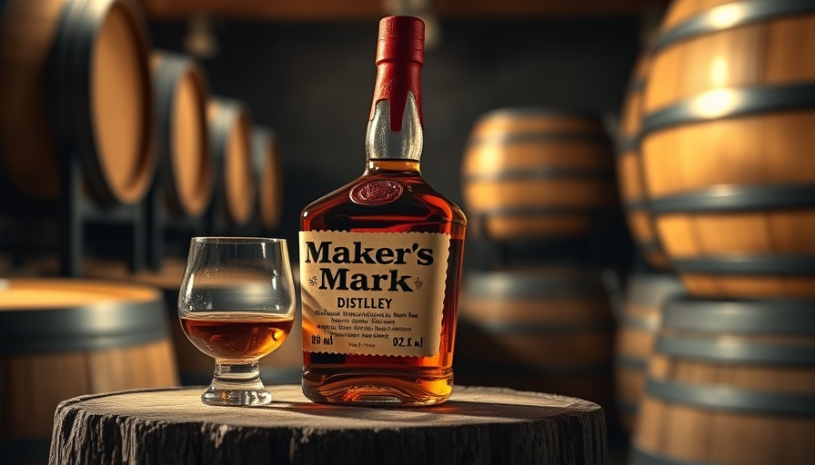 Maker's Mark Wood Finishing Series bottle in distillery.