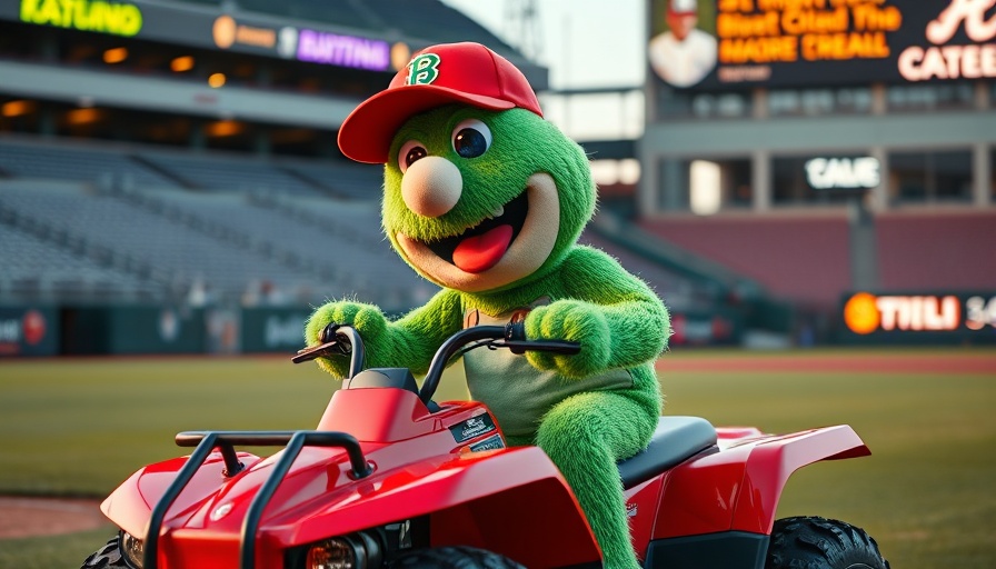 Mascot on ATV at Citizens Bank Park