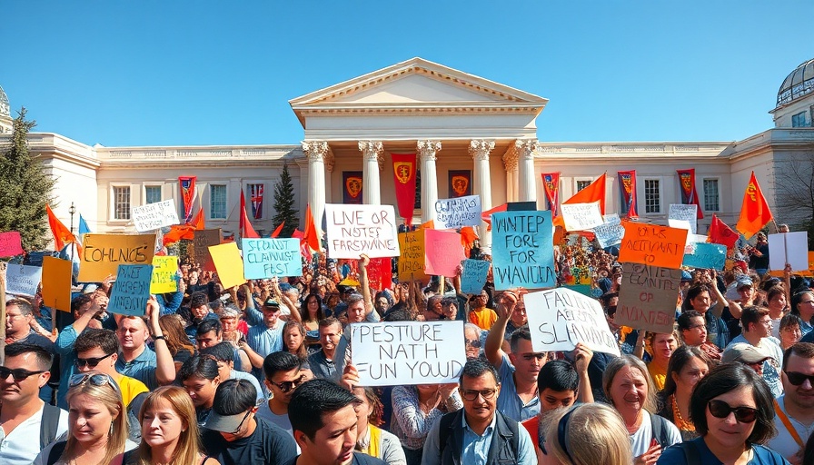 UArts students protesting campus closure, energetic crowd united.