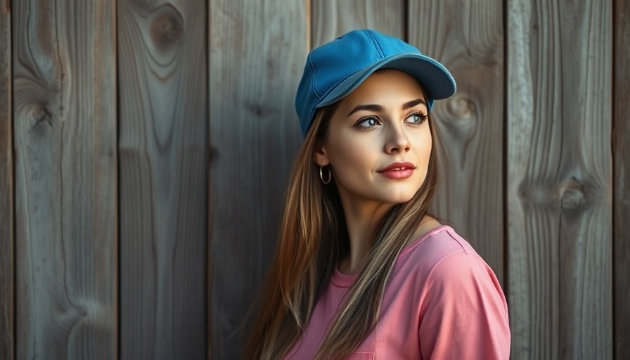 Thoughtful woman in blue cap against wooden wall, politics and wealth Philadelphia.