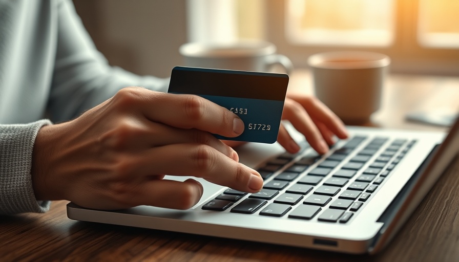 Credit card transfer bonuses, hands using laptop credit card