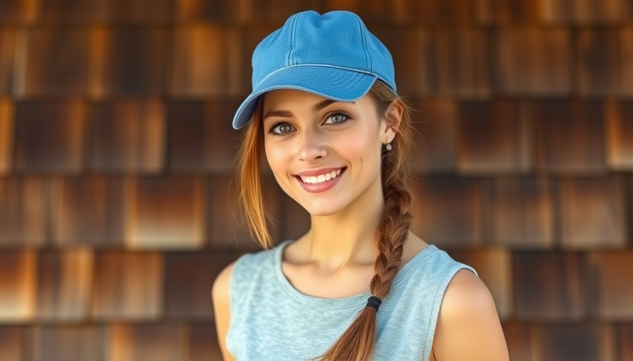 Confident woman against wooden shingles, representing political landscape