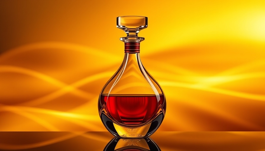 Bowmore Arc-54 single malt whisky in modern decanter design.