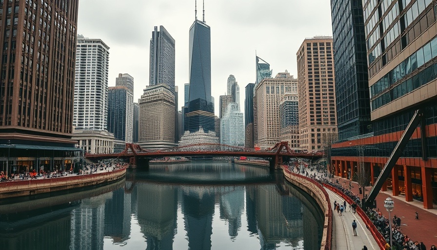 Vibrant Chicago cityscape with skyline and river, Visit Chicago Now
