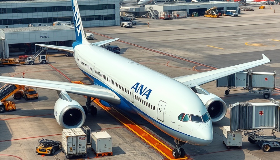 ANA Mileage Club aircraft at airport gate for one-way award flights.