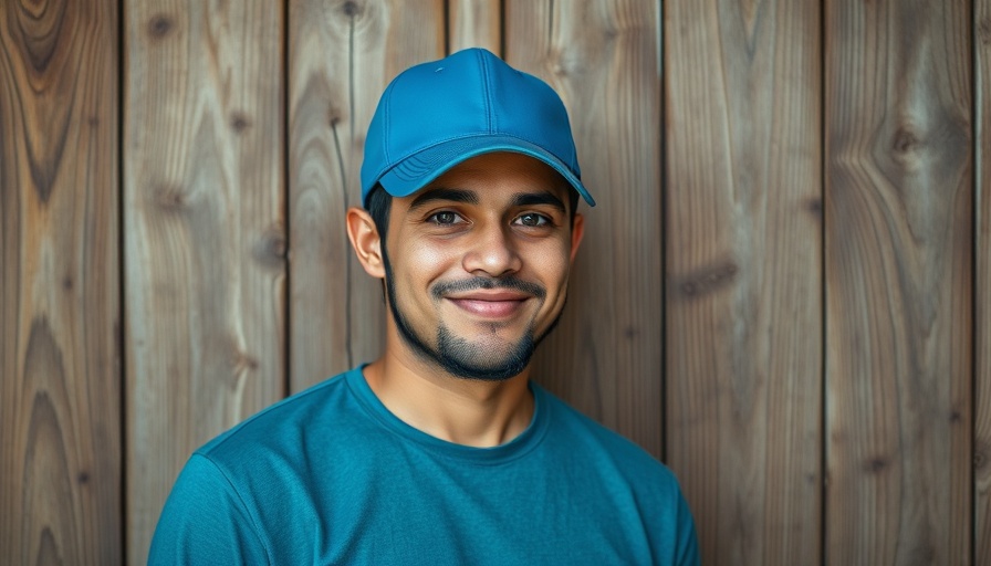 Casual portrait with a rustic backdrop, political landscape.