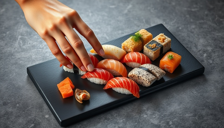Gourmet sushi on a platter at the best sushi restaurants in Tokyo.