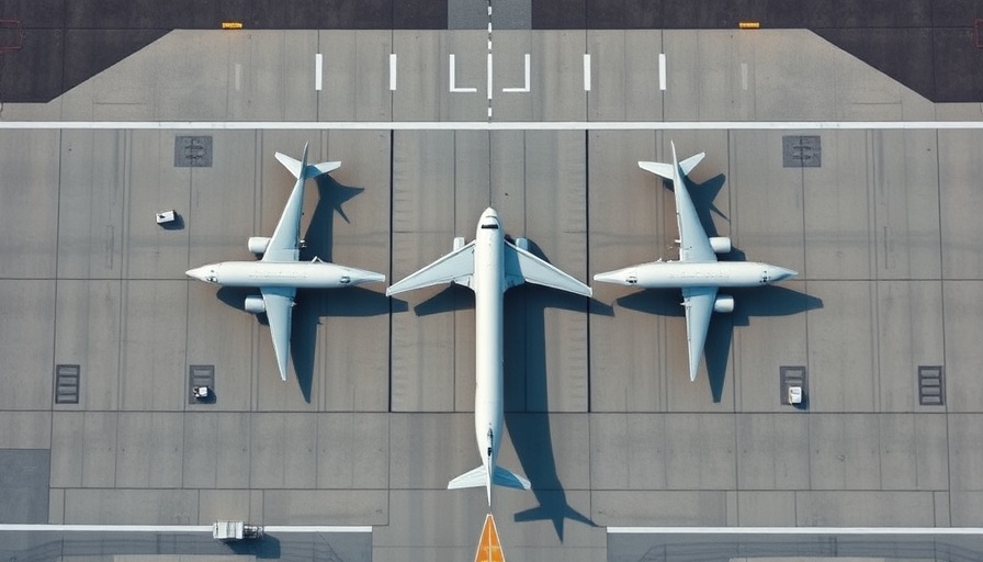 Top-down view of airplanes at airport for British Airways Visa Signature credit card review
