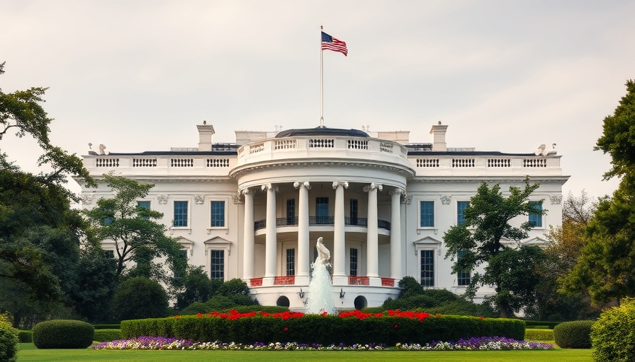 Historical White House reflecting Trump Sculpture Garden Funding.