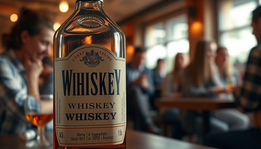 Craft distilling struggles illustrated by a whiskey bottle at a casual gathering.