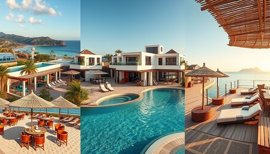 Ultimate beach clubs collage for your summer getaway, featuring scenic views and relaxing environments.
