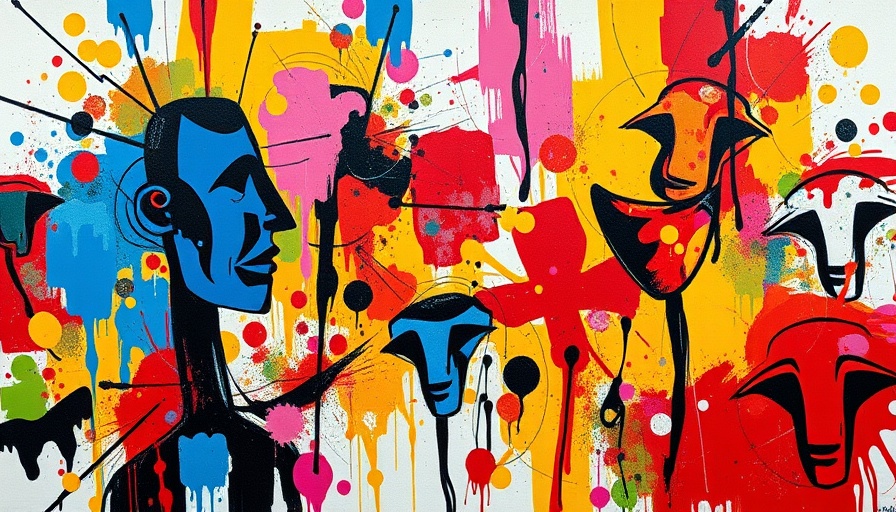 Basquiat's Baby Boom painting with expressive abstract figures.