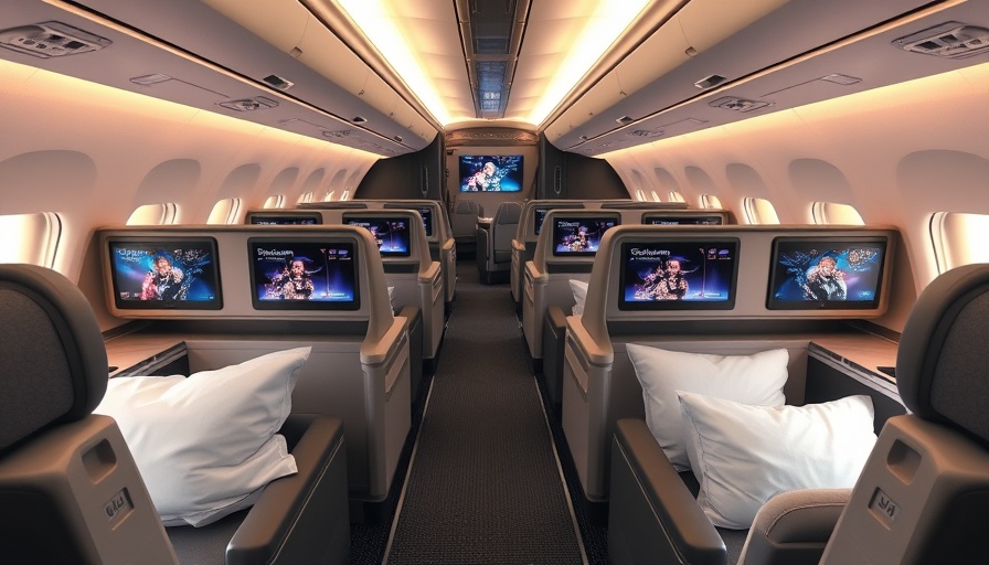 Luxurious first-class airplane suite for Flying Blue program.