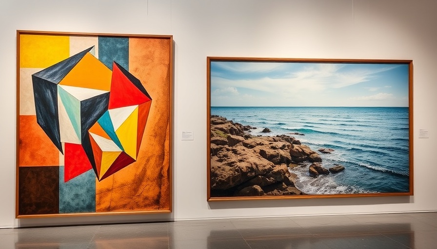 Contrasting art pieces at art auctions in May.