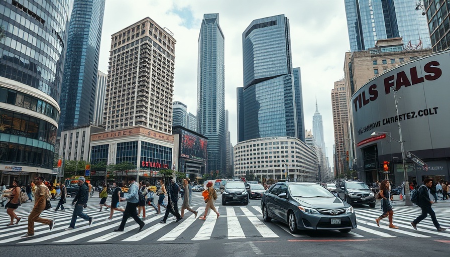 Dynamic city scene symbolizing Center City economic recovery.