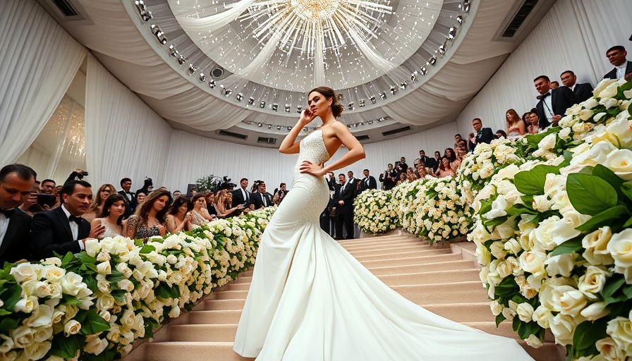 Black Dandyism at the Met Gala 2025: Elegant white gown on floral stairs.