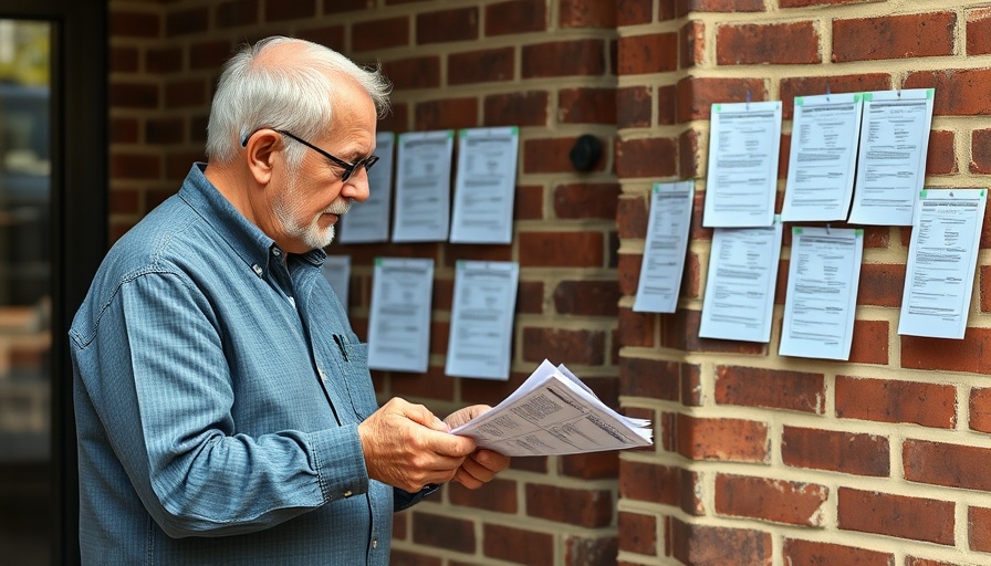 Older couple reviews Philadelphia primary ballot questions posted on building.