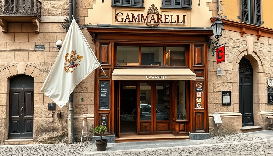 Gammarelli storefront in Rome, known as Pope’s Rome Tailor